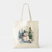 Tote Bag Pine de neige Bois d'hiver Noël (Dos)