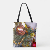Tote Bag Pine de Noël Bauble & Garland (Dos)