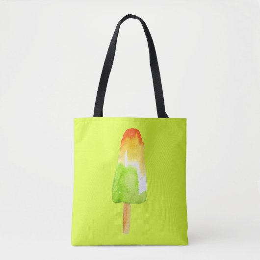 Tote Bag Pine Lime popsicle pop art nourriture mignonne (Devant)