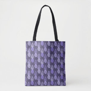 Tote Bag Pineapple fruit coloré motif bleu d'été