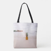 Tote Bag Pineapple on sand near beach (Dos)