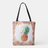 Tote Bag Pineapple, watercolor. (Dos)