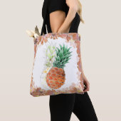 Tote Bag Pineapple, watercolor. (De près)