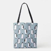 Tote Bag Pingouin Bird animal mignonne Motif (Dos)