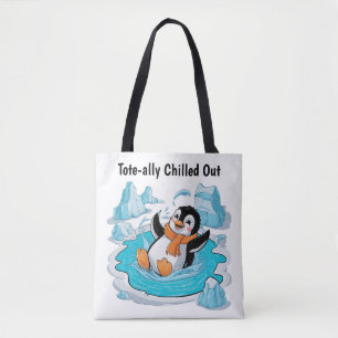 Tote Bag Pingouin dans la glace