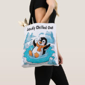 Tote Bag Pingouin dans la glace (De près)