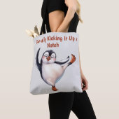 Tote Bag Pingouin dansant (De près)