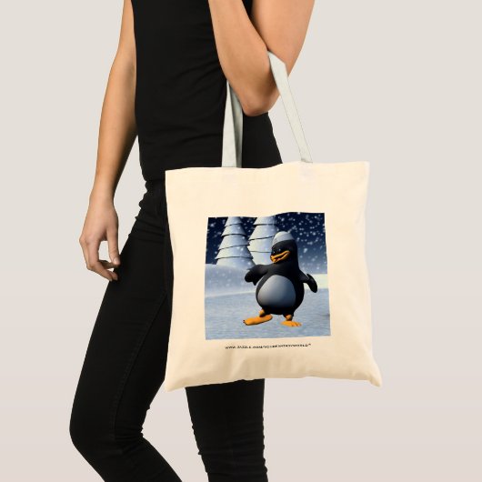 Tote Bag Pingouin dansant (Devant (produit))