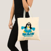Tote Bag Pingouin de combat de cancer de la prostate (Devant (produit))