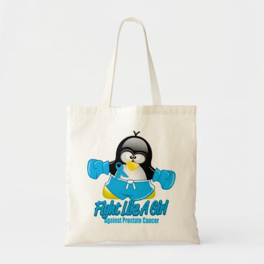Tote Bag Pingouin de combat de cancer de la prostate (Devant)