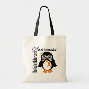 Tote Bag Pingouin de conscience de sclérose en plaques