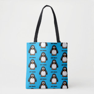 Tote Bag Pingouin de dessin cool - Juste Chillin' Arctic Vi