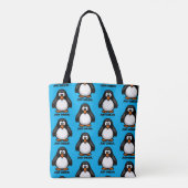 Tote Bag Pingouin de dessin cool - Juste Chillin' Arctic Vi (Dos)