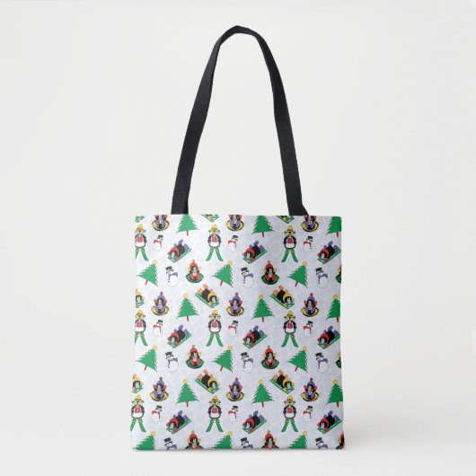 Tote Bag Pingouin de Noël (Devant)