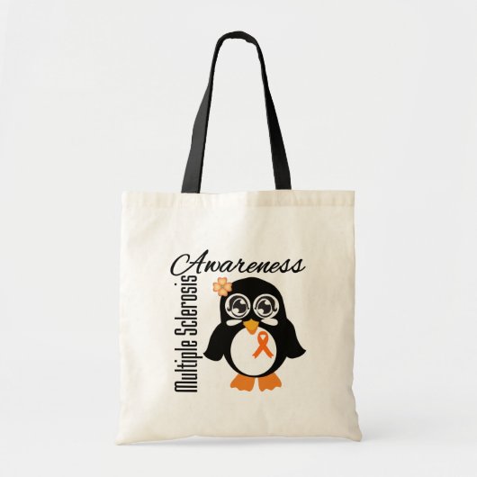 Tote Bag Pingouin de sensibilisation à la sclérose en plaqu (Devant)