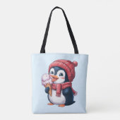Tote Bag Pingouin et glace (Dos)