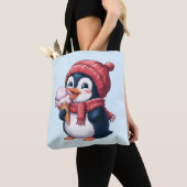 Tote Bag Pingouin et glace (De près)