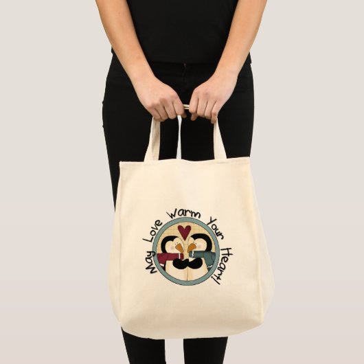 Tote Bag Pingouin Love T-shirts et cadeaux de vacances (Devant (produit))