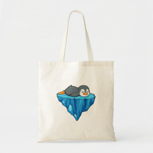 Tote Bag Pingouin sur glace floc
