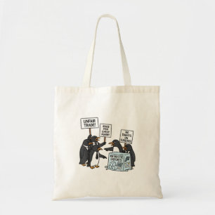 Tote Bag Pingouins contre les tarifs douaniers anti-Trump