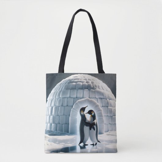 Tote Bag Pingouins Dansant Lente Par Igloo (Devant)