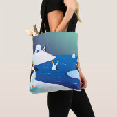 Tote Bag Pingouins Et Glace