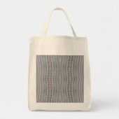 Tote Bag Pink and Green Pretty Hearts Motif (Devant)