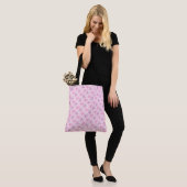Tote Bag Pink and Purple Starfish (Sur le modèle)