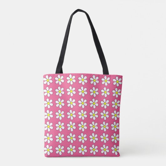 Tote Bag Pink Daisy Fourre-tout (Dos)