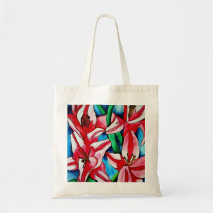 Tote Bag Pink day Lily watercolor art painting