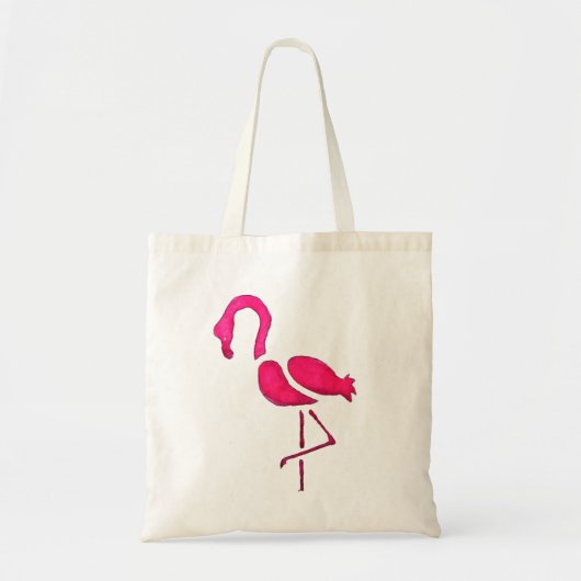 Tote Bag Pink flamingo pop art unique (Devant)