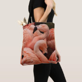Tote Bag Pink flamingos (De près)
