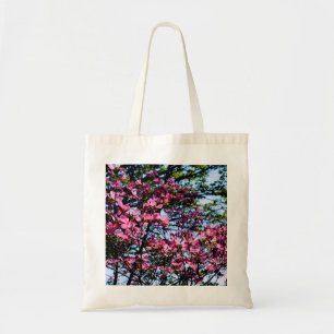 Tote Bag Pink flowering Dogwood tree