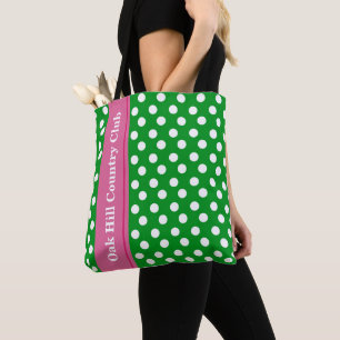 Tote Bag Pink & Green Personnalisé Golf Fourre-tout