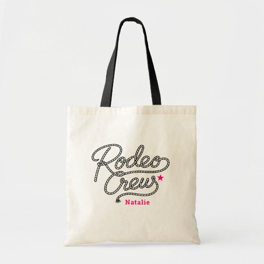 Tote Bag Pink Last Rodeo Western Bach Party (Devant)