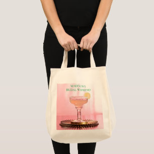 Tote Bag Pink Margarita & Lime week-end de mariage 