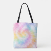 Tote Bag Pink Pastel Tie Dye Girly Chic (Dos)