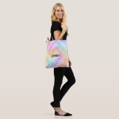Tote Bag Pink Pastel Tie Dye Girly Chic (Sur le modèle)