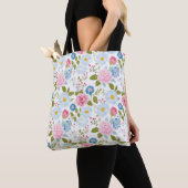 Tote Bag Pink Peonies Pattern (De près)