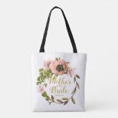 Tote Bag Pink Peony Wreath Mère de la mariée ID456 (Dos)
