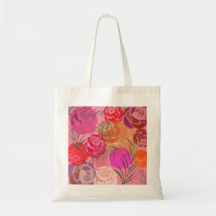Tote Bag Pink plants