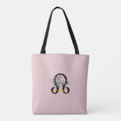 Tote Bag Pink Silver Libra Dragon Astrologie Zodiac | (Dos)