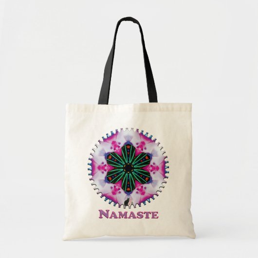 Tote Bag Pinkie Namaste Kaleidoscope (Devant)