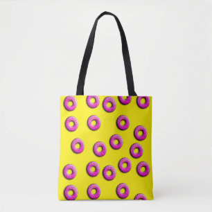 Tote Bag Pinky Donuts motif sans faille + vos idées