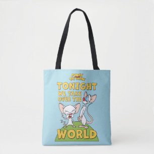 Tote Bag Pinky et le cerveau   Reprendre Le Monde