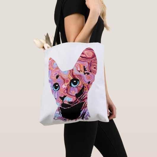 Tote Bag Pinky Sphynx Cat 683 (De près)