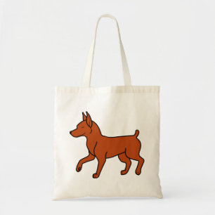 Tote Bag Pinscher miniature rouge