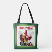 Tote Bag Pinup de Noël rétro (Dos)