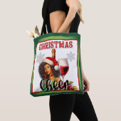 Tote Bag Pinup de Noël rétro (De près)