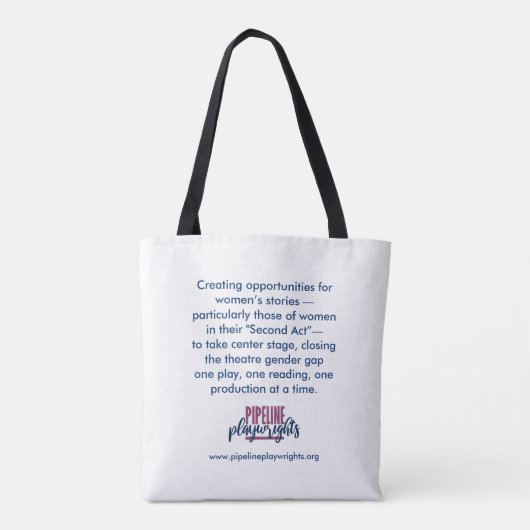 Tote Bag Pipeline Playwrights Fourre-tout (Dos)